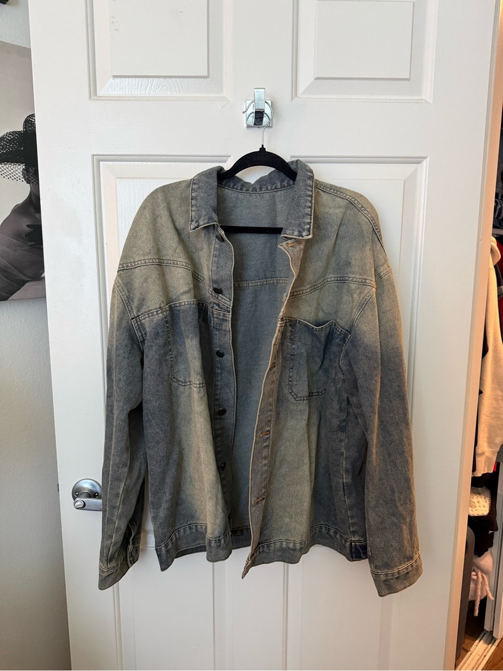 Manfinity XXL Washed Gray Denim Jacket
